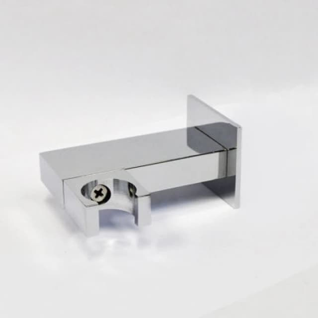 Nes Home Chrome Brass Square Wall Mounted Elbow Shower Handset Bracket Holder Silver