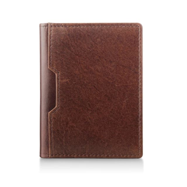 PRIMEHIDE Leather Alperto RFID Leather Credit Card Holder Brown male 8 x 10.5