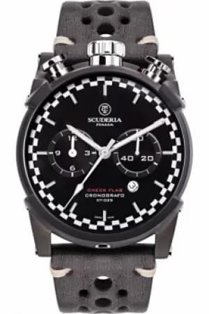 CT Scuderia Bullet Head Check Flag Watch CWEH00319