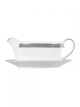 Wedgwood Lace Platinum Sauce Boat