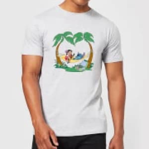 Disney Lilo And Stitch Play Some Music Mens T-Shirt - Grey - 3XL