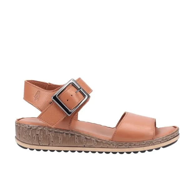 Hush Puppies Womens Ellie Leather Wedge Sandals - UK 8 White female PS3044WHT8