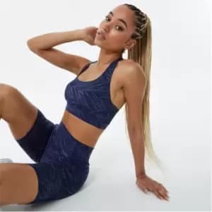 USA Pro Cross Back Sports Bra - Blue