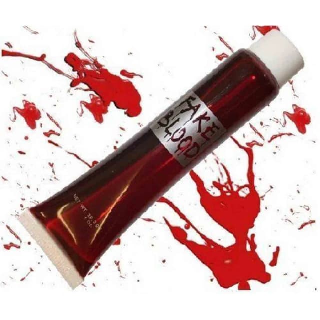 Shatchi 10Pcs Halloween Fake Blood Tubes 28ml - Horror Zombie Makeup for Face/Body Red unisex