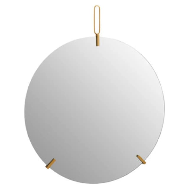 Orsina Sleek And Slim Design Wall Mirror With Hanging Loop, Versatile Round Shaped Mirror, Round Mirror For Home