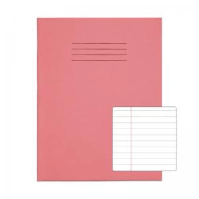 RHINO 9 x 7 Exercise Book 80 Page, Pink, F8M (Pack of 100)
