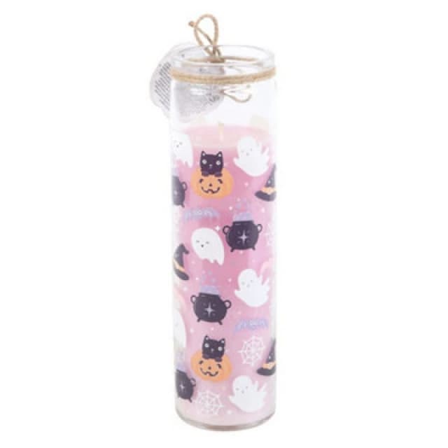 Something Different Something Different Candy Apple Pastel Halloween Tube Candle in Dark Pink Dark Pink One Size Unisex 5063527843654