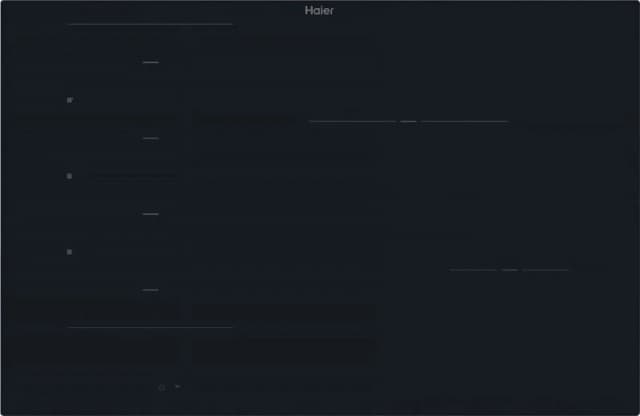 Haier HAMTB86IRCS 80cm Induction Hob - Black