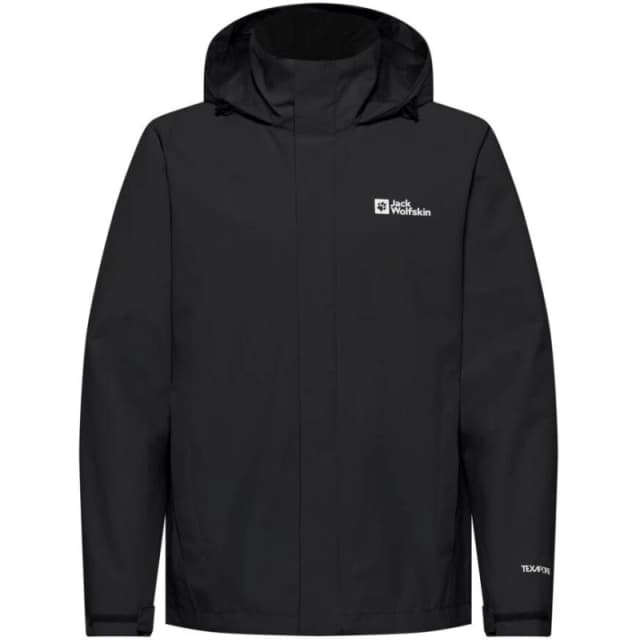 Jack Wolfskin Mens Trailtime Breathable Waterproof Jacket Black male 2X Large