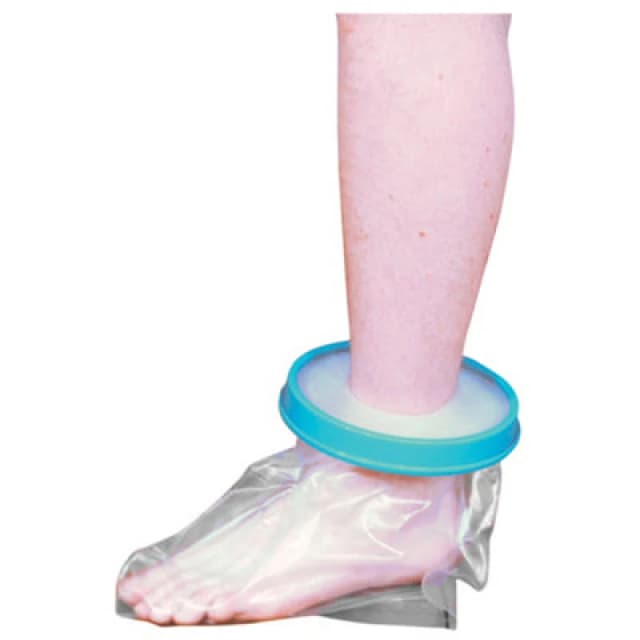 Loops Waterproof Cast and Bandage Protector - Suits Adult Foot - Bathroom Washing Aid Multi