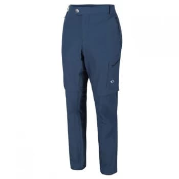 Regatta Highton Stretch Walking Zip Off Trousers Long Leg - Dark Denim