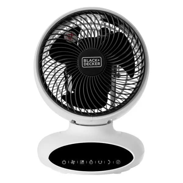 Black And Decker 9" Circulation Desk Fan White