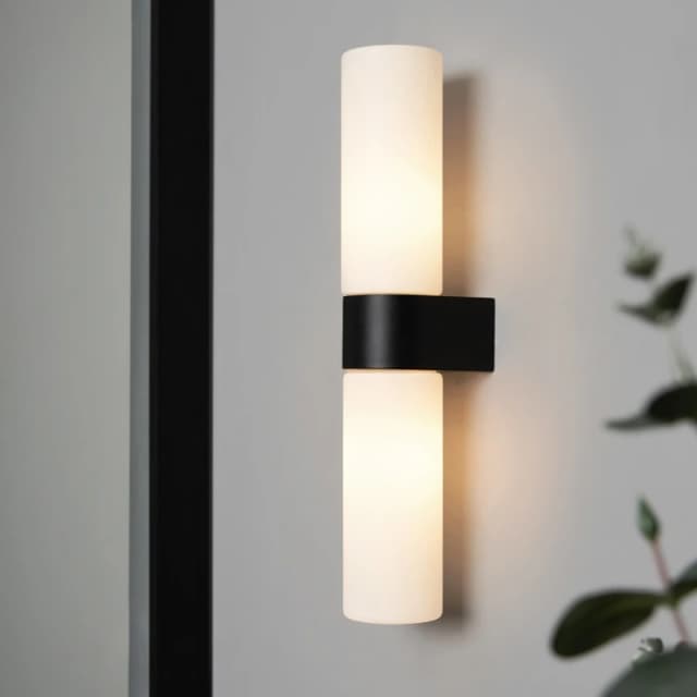 Spa Cuco Up and Down Wall Light Matte Black