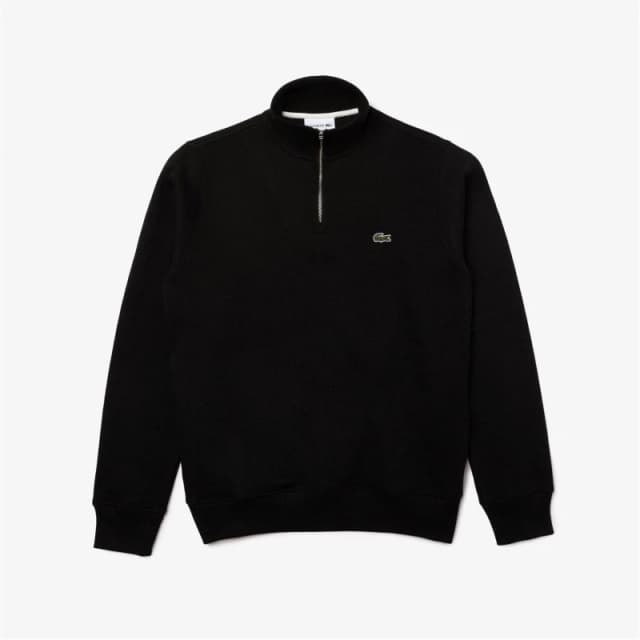 Lacoste quarter Zip Fleece - Black 3XL