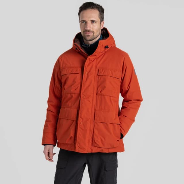 Craghoppers Craghoppers Men 'Breckon' Waterproof Jacket in Orange Size: Small Orange S Male 5063260068468