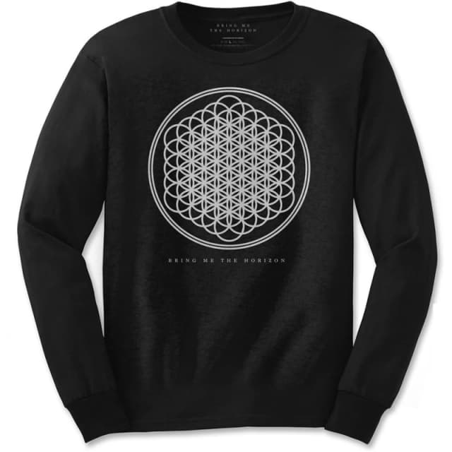Bring Me The Horizon Mens Sempiternal Long-Sleeved T-Shirt in Black Size: XL Black Male XL