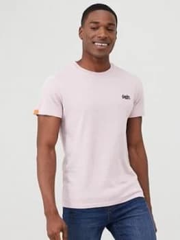 Superdry Orange Label Vintage Embroidery T-Shirt - Pink Size M Men