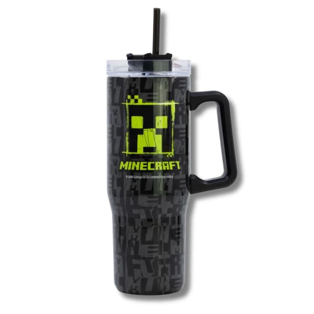 Minecraft Insulated Stainless Steel Rambler Mug 940 ML Black