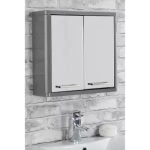 Radius Grey Double Door Mirror Cabinet