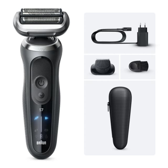 BRAUN Series 7 72-G1200S Wet & Dry Foil Shaver - Grey, Black 8700216644006