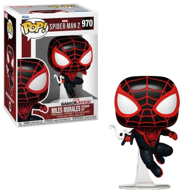Spider-Man 2- Miles Morales Upgraded Suit Vinyl Figurine 970 Funko Pop! multicolour Onesize Unisex