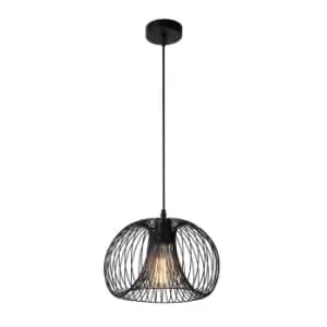 Vinti Vintage Wire Pendant Light - Ø30cm - 1xE27 - Black