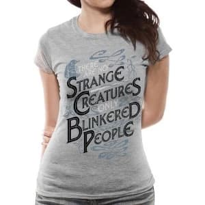 Crimes Of Grindelwald - Strange Creatures Womens Large T-Shirt - Grey