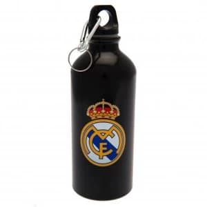Real Madrid FC Aluminium Drinks Bottle Black
