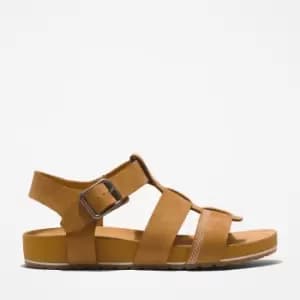 Timberland Malibu Waves Fisherman Sandal For Her In Yellow, Size 3.5