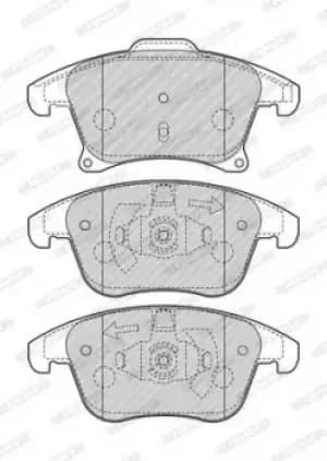Ferodo FDB4445 Brake Pad Set Front Axle Premier Car