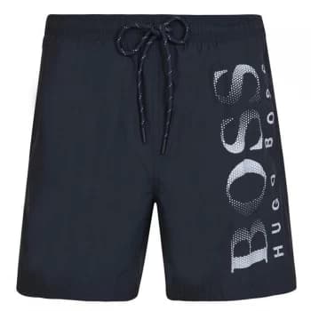 Hugo Boss Octopus Logo Swim Shorts Charcoal Size L Men