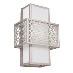1 Light Indoor Wall Light Silver, E27