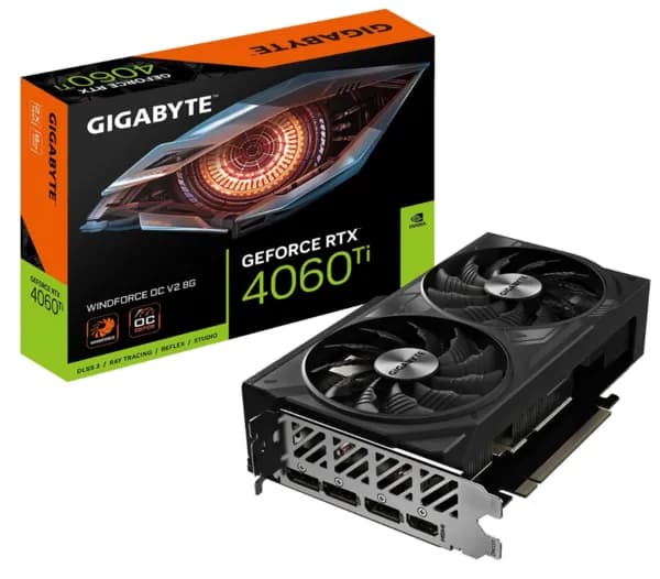 Gigabyte GeForce RTX 4060 Ti WINDFORCE 8GB GDDR6 PCI-Express Graphics Card