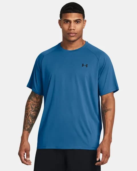 Under Armour Tech Training T Shirt Mens Short Sleeve Performance T-Shirts M Blue 62001060390