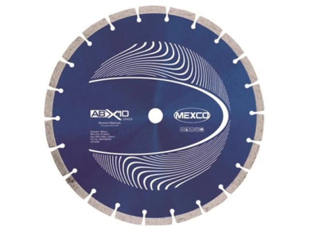 Mexco Abx1030020 Abrasive Materials X10 Grade Diamond Blade 300 X 20mm Mexabx10300