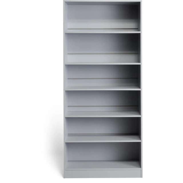 Homelife A Locke 6 Tier Bookcase Grey unisex One Size