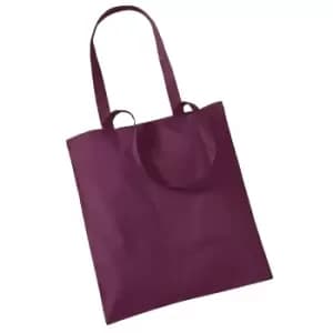 Westford Mill Promo Bag For Life - 10 Litres (One Size) (Burgundy)