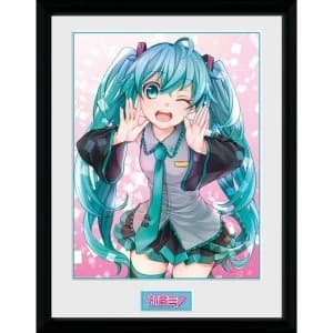 Hatsune Miku Wink Framed Collector Print