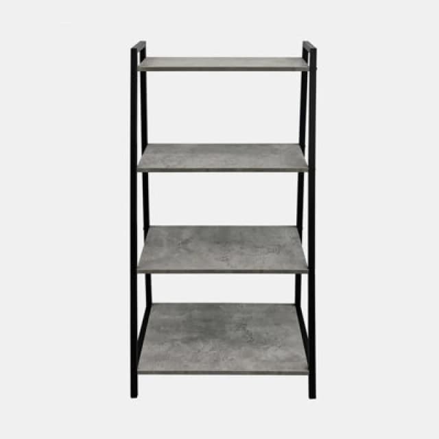 OHS OHS Shelving Unit 4 Tier Living Room Storage Organiser Modern Wire Home Decor Office in Light Grey Light Grey One Size Unisex 5027434215287