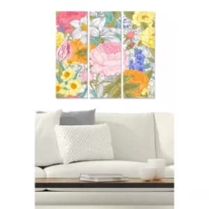 MDF46965875 Multicolor Decorative MDF Painting (3 Pieces)