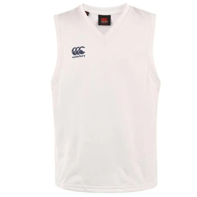 Canterbury Canterbury Men Sleeveless Cricket Vest in Cream Size: X-Small Cream XS Male 5063806439158