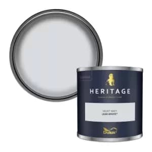 Dulux Heritage Velvet Matt Lead White Matt Emulsion Paint 125ml