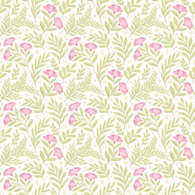 Hoopla Walls Petite Posy Rose & Apple Smooth Matt Wallpaper