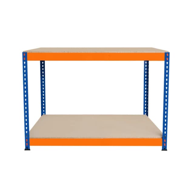 MONSTER RACKING Monster Shop - Garage Workbench S-Rax 2 Shelf 120cm x 60cm x 90cm Workstation 5055986195191