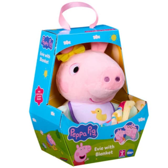 Peppa Pig Baby Evie With Blanket Soft Plush Toy
