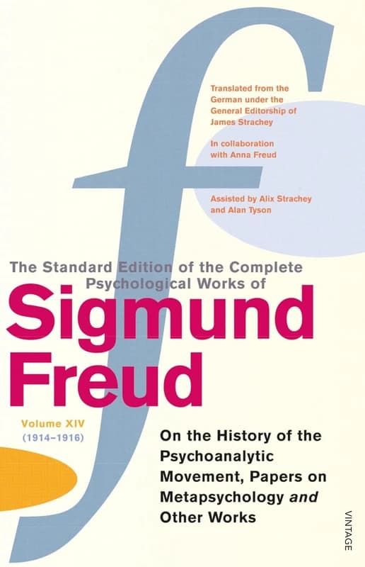 The Standard Edition of the Complete Psychological Works of Sigmund Freud Vol 14 Paperback Book