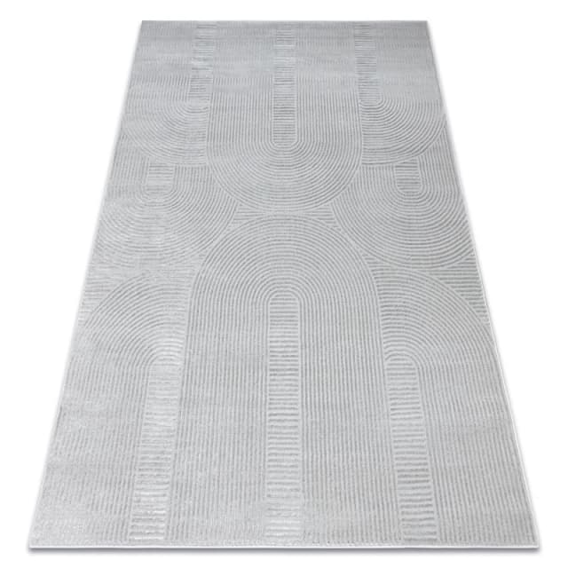 RugsX Carpet Balance 9086 Grey - Geometric, Structural, Glamour 160X220 Cm