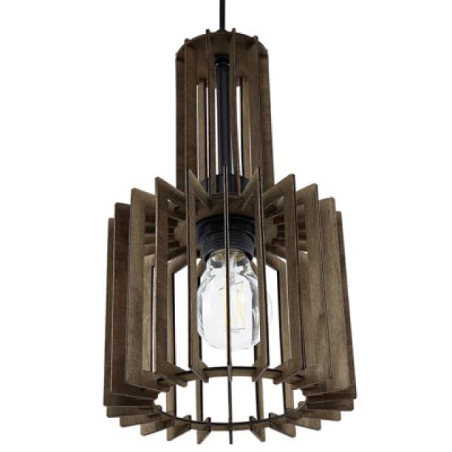 Beliani Pendant Lamp Niari Dark Brown