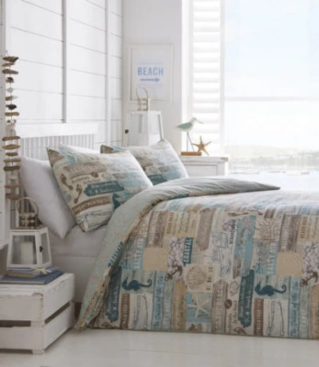 Portfolio Home Driftwood Polycotton Super King Duvet Cover And Pillowcases Set