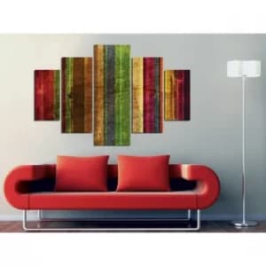 ST055 Multicolor Decorative MDF Painting (5 Pieces)